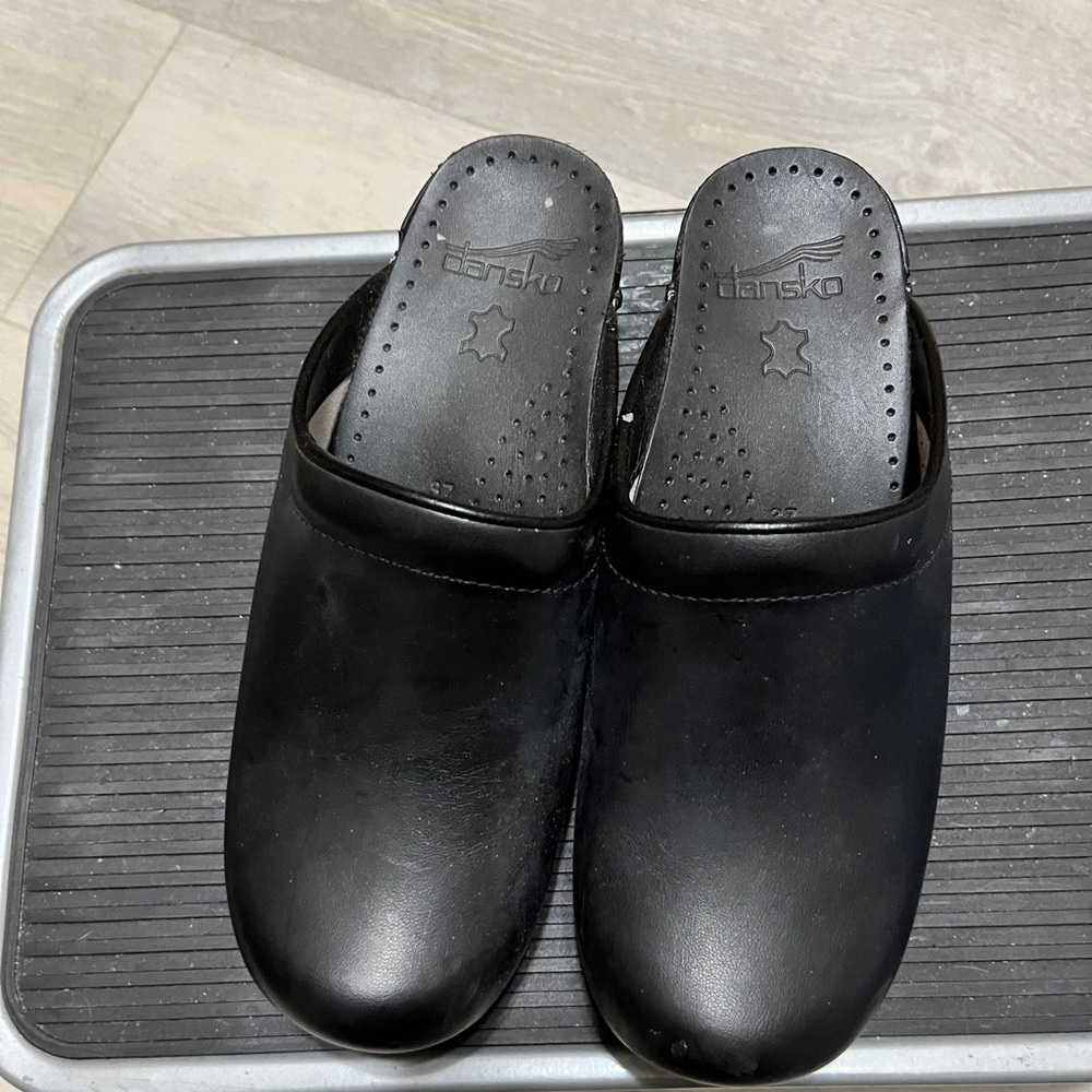 Dansko Black Slip-On Loafers Comfortable Design